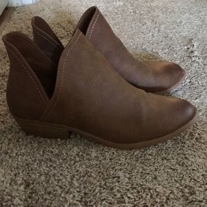 Tan ankle booties - size 8.5